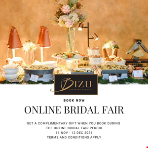 Online Bridal Fair Booking Promo