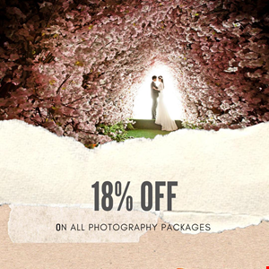 18 % Off on all Photography Package