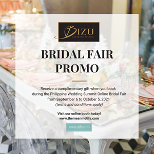 PWS2021 Online Bridal Fair Promo Sept 6- Oct 5