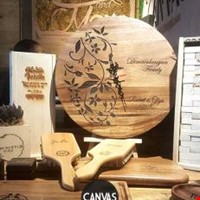 Laser Engraved Wooden Products of Cactus and Canvas